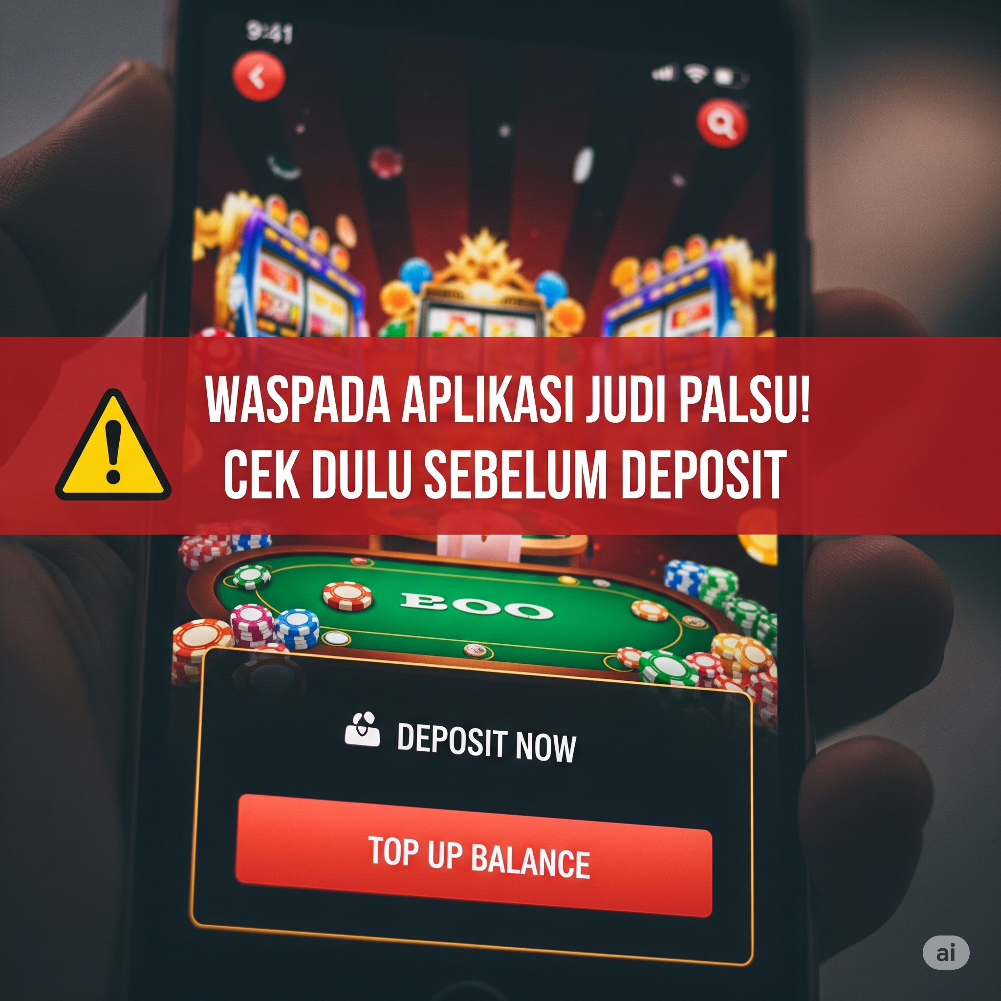 Waspada Aplikasi Judi Palsu! Cek Dulu Sebelum Deposit
